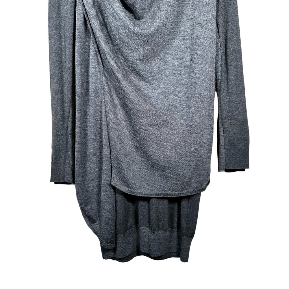 ALL SAINTS Drina Draped Merino Wool Sweater Dress - Picture 10 of 15